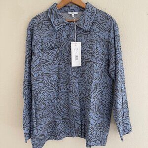 JOHNNY WAS "CALME" JACKET/BLOUSE: NEW WITH TAGS! SIZE SMALL: Fits Like a Medium